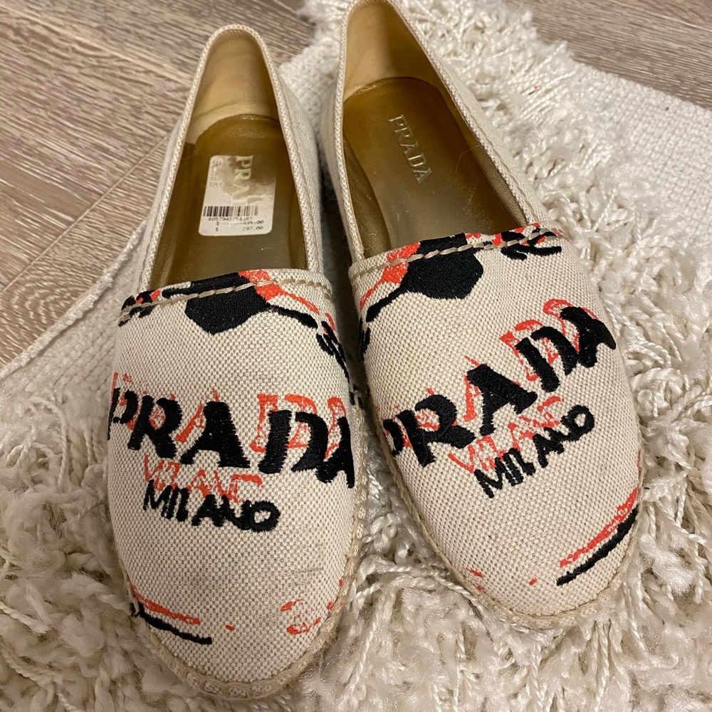 Prada logo espadrilles
